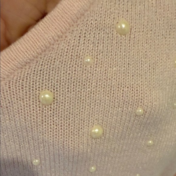 Karen Scott Sweater with Detachable Scarf Embellishments, Pink, Women's Size L - Picture 10 of 16